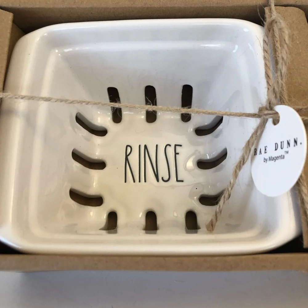 Rae Dunn Berry Colander set Rinse and Wash
